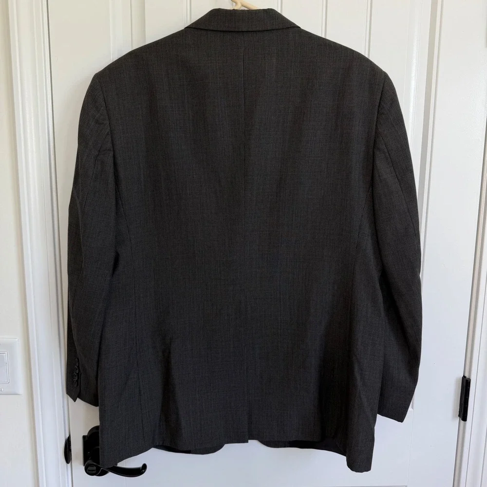 Jos. A. Bank Micro Houndstooth Wool Jacket Blazer Men's 44R